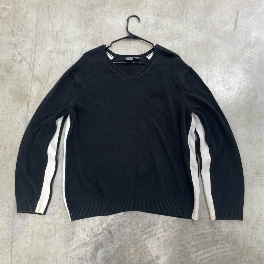 Armani Exchange Black Knit Sweater